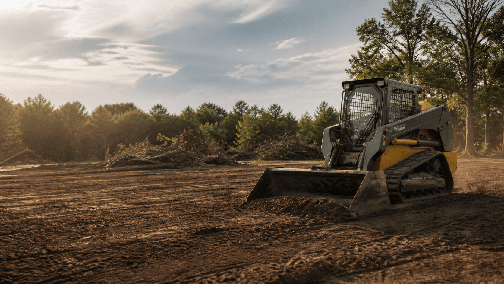 Clean Slate Groundworks equipment at work